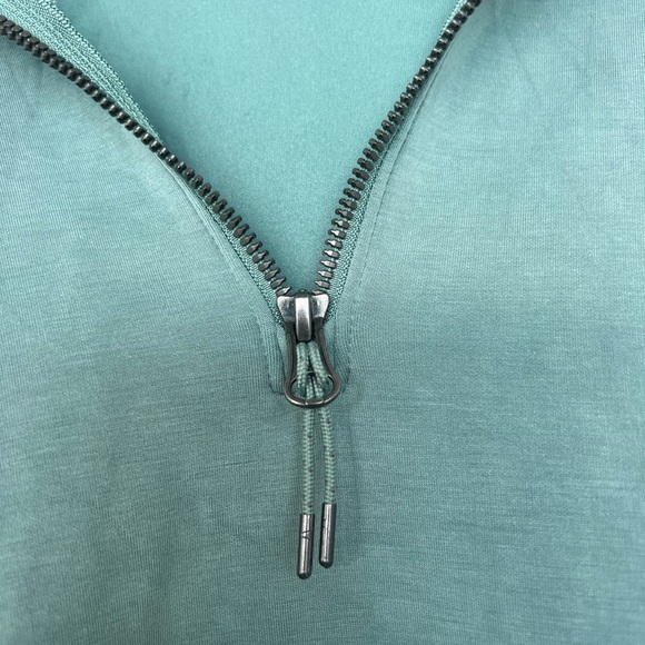Mint Green Quarter-Zip Sweatshirt - Picture 2 of 6